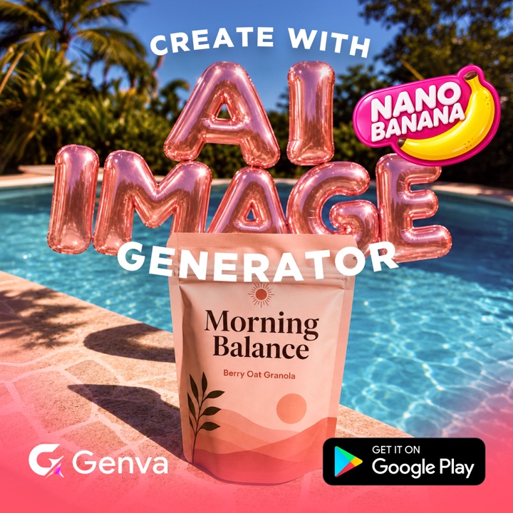 Genva Google Ads creative: Nano Banana, morning balance