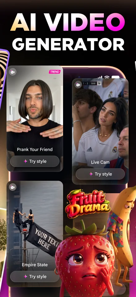 Genva App Store screenshot: AI Video
