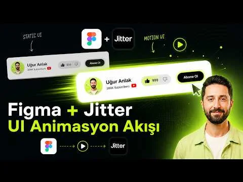 Static UI'dan Motion UI'a Geçiş! (Figma + Jitter Workflow)