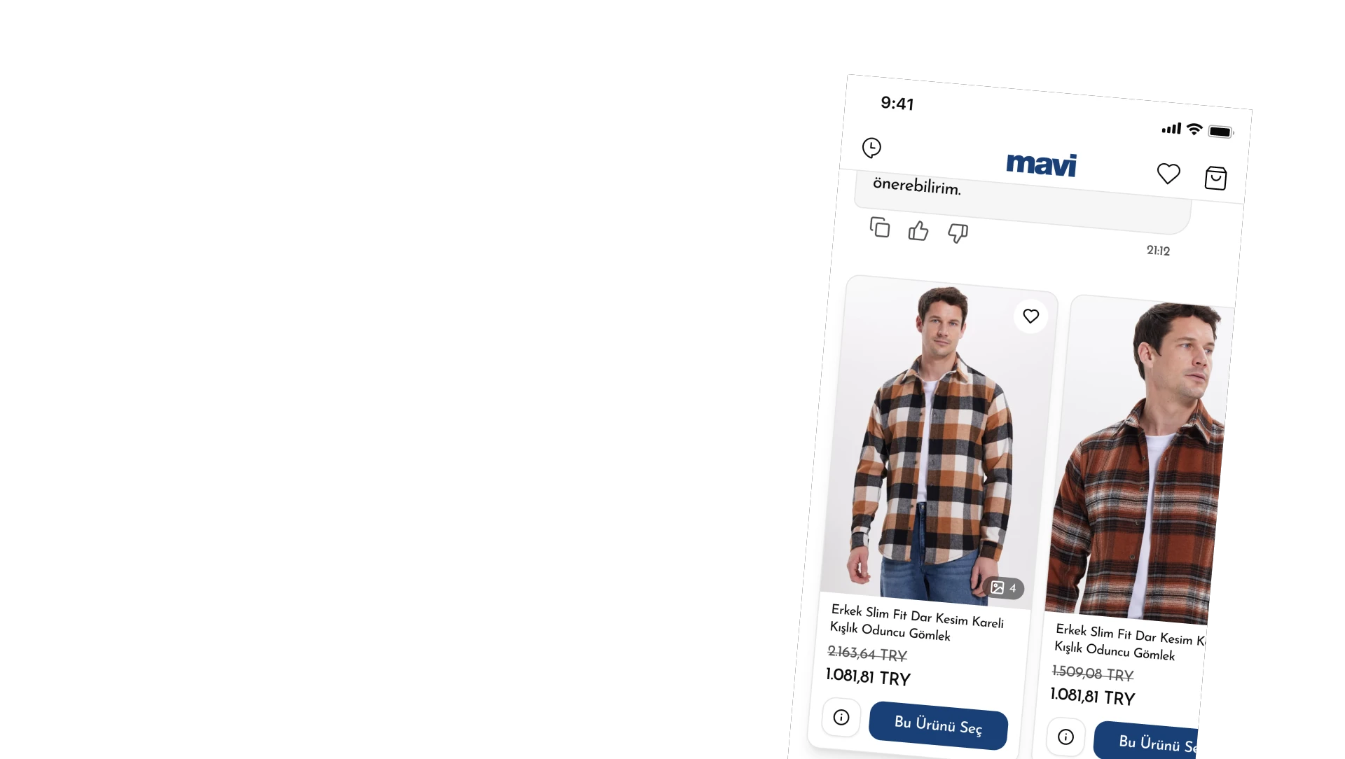 Lacoste product cards screen