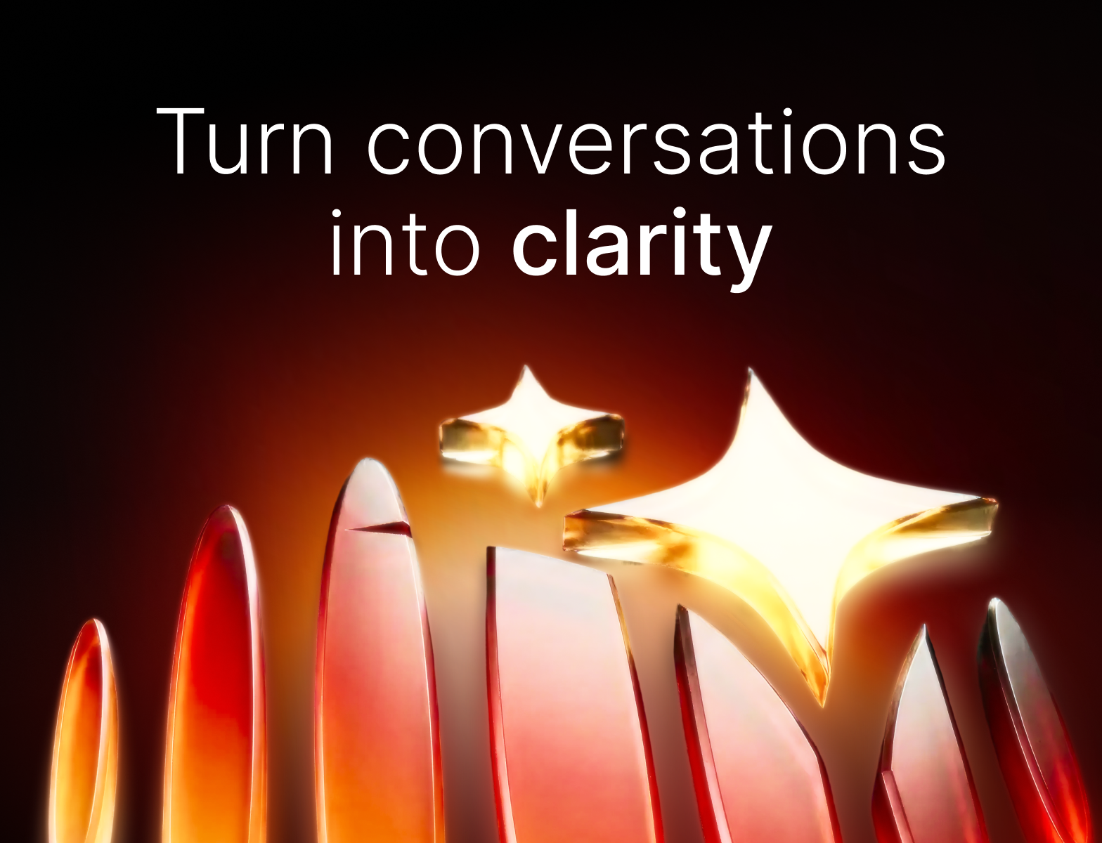 Turn conversations into clarity — MeetSense brand artwork