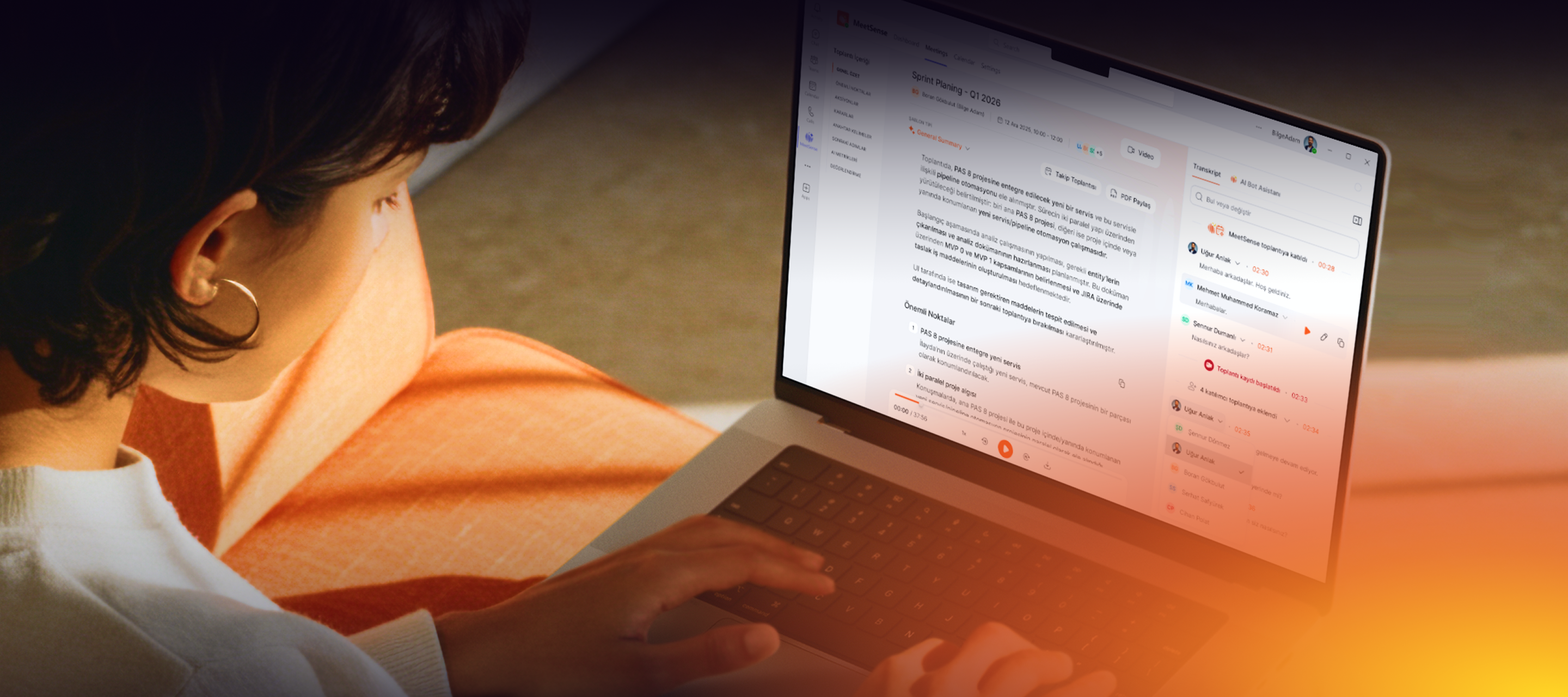 MeetSense brand identity and Microsoft Teams product presentation